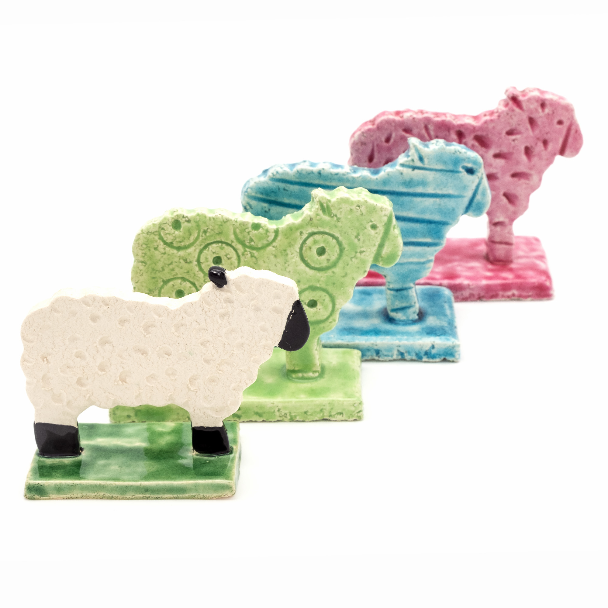 Pecorelle in ceramica - Stefania Mairano Creazioni in Ceramica